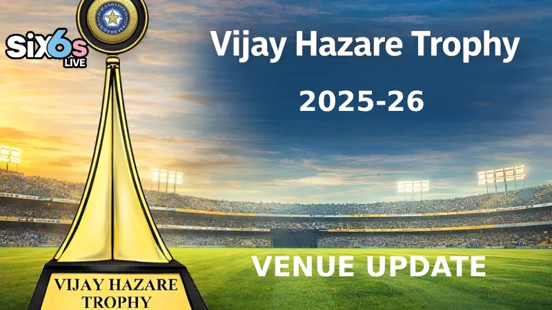 Where Will the Vijay Hazare Trophy Matches Be Played After the Chinnaswamy Ban